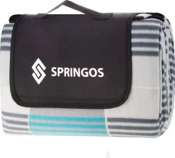 Couverture De Pique-nique Springos | Nappe De Pique-nique | Vêtement Extérieur | Pique-nique | 200x200cm | Gris / Bleu / Blanc 11 Couverture De Pique-nique Springos | Nappe De Pique-nique | Vêtement Extérieur | Pique-nique | 200x200cm | Gris / Bleu / Blanc -Magasin D'Équipement De Plein Air 1200x1077 3