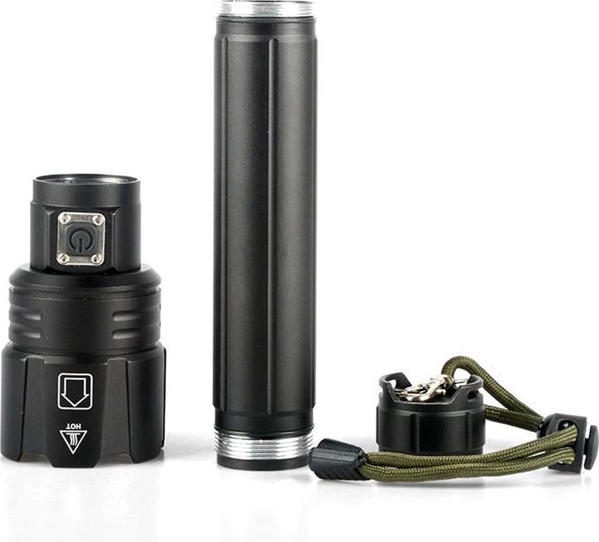 DrPhone LED Pro 02 - Lampe De Poche LED XHP 90 Strong - Lampe De Poche - Zoom / Arrière - DrPhone De Batterie - Étanche / étanche - Antidéflagrant - Zwart 5 DrPhone LED Pro 02 - Lampe De Poche LED XHP 90 Strong - Lampe De Poche - Zoom / Arrière - DrPhone De Batterie - Étanche / étanche - Antidéflagrant - Zwart – Image 4