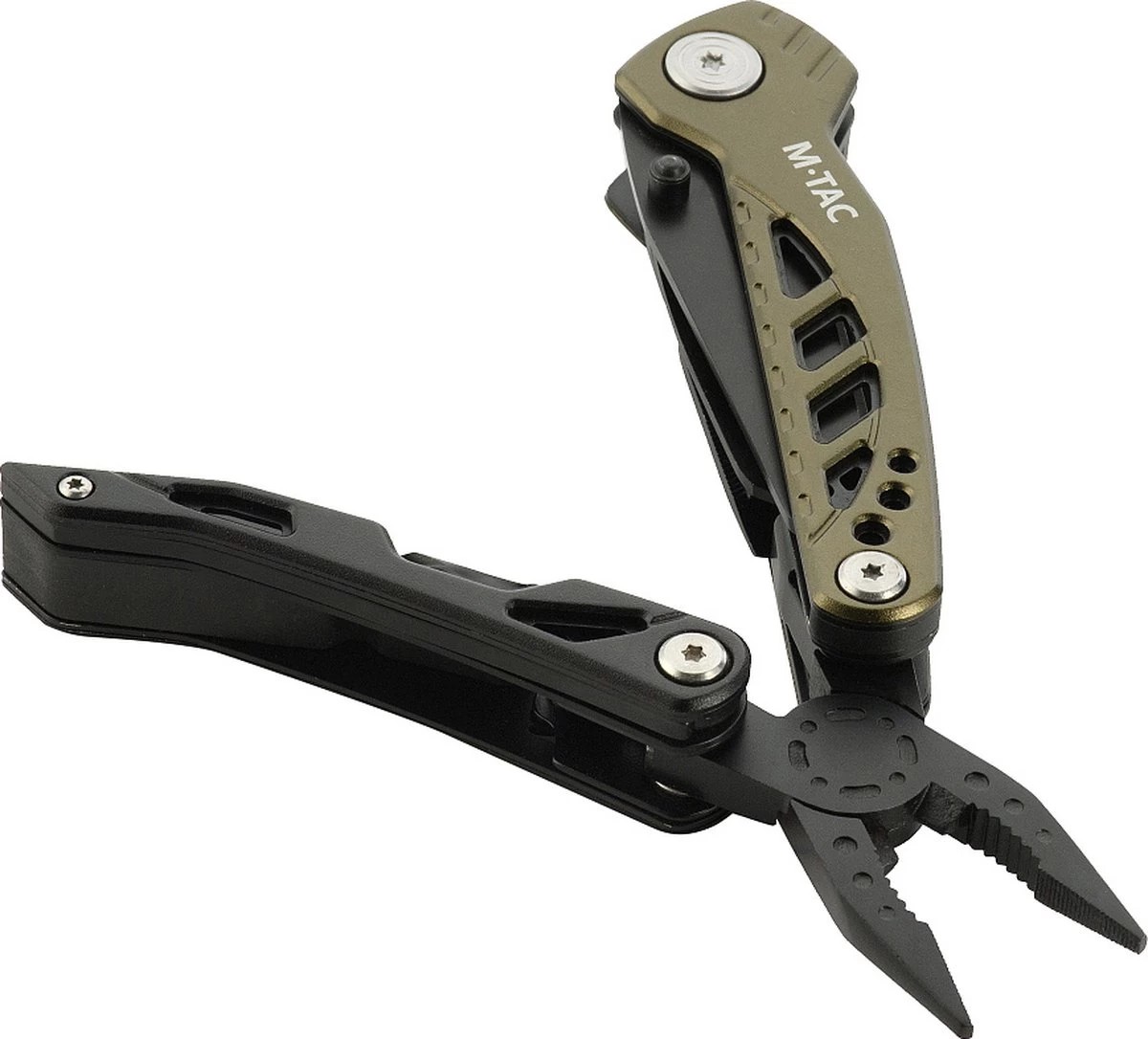 RAMBUX® M-Tac - Multitool - Vert Armée - Tactique - Couteau De Poche & Cutter & Ouvre-bouteille - Tournevis & Dénudeur & Scie à Main - Matériau Robuste - Acier Inoxydable 420 - Ergonomique 4 RAMBUX® M-Tac - Multitool - Vert Armée - Tactique - Couteau De Poche & Cutter & Ouvre-bouteille - Tournevis & Dénudeur & Scie à Main - Matériau Robuste - Acier Inoxydable 420 - Ergonomique – Image 2