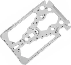 MyEDC - Carte Portefeuille 34 En 1 - Gadget Multi-outils Avec 34 Fonctions - Multi -outils Au Format Carte De Crédit - Gadget De Survie
