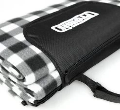 Promis - Couverture De Pique-nique XL Imperméable - 200 X 200 Cm - Zwart / Wit / Grijs - Avec Poignée -Magasin D'Équipement De Plein Air 1200x1099 9