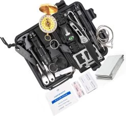 Kit De Survie Ultimate - Complet 18 Pièces | Camping En Plein Air Backpacking Kit De Survie D'urgence XXL étanche| Boitier Multifonctionnel SOS EDC - BL -Magasin D'Équipement De Plein Air 1200x1103 1