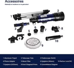 Télescope ESSLNB 70/360 Télescope Astronomique Avec 360 De Trépied De Téléphone Gratuit 3X Filtre Barlow Et Lune -Magasin D'Équipement De Plein Air 1200x1106 3