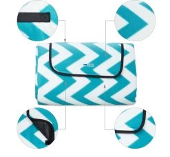 Couverture De Pique-nique Relaxdays 300x200 - Imperméable - Couverture De Pique-nique Polaire - Zigzag - Extra Large -Magasin D'Équipement De Plein Air 1200x1109 4