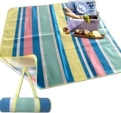 Couverture De Pique-nique JEMIDI Outdoor XXL 180cm X 180cm Couverture De Piscine étanche Couverture De Camping Couverture De Pique-nique