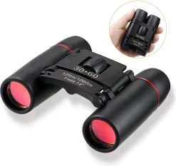 Jumelles Zacro - 30x60 - Vision Nocturne - Télescope Pliable HD - Extérieur - Observation Des Vogels - Camping Marche Voyages - Zwart