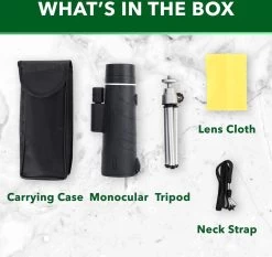 Monoculaire Starscope - 10x - 305ft/1000yd Wide Field View - Télescope Portable Et Téléobjectif | Puissant Télescope | Télescope De Poche | Télescope Monoculaire - Jumelles -Magasin D'Équipement De Plein Air 1200x1133 3