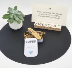 Cadeau Maître - Couteau De Poche En Coffret Coulissant + Porte Photo Offert, Idéal En Guise De Remerciement à La Fin De L'année Scolaire !