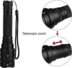 DrPhone ICE V1 - XHP50 - Lampe De Poche LED Puissante - 2000 Lumen - Professionnel - Rechargeable 6 Heures - Imperméable / Imperméable - Résistant à La Chaleur - Zwart -Magasin D'Équipement De Plein Air 1200x1142 4