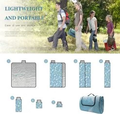 Couverture De Pique-nique, Imperméable, Lavable, Serviette De Plage, Sans Sable, XXL, Couverture De Camping, Tapis De Plage, Isolée, Avec Fond Imperméable -Magasin D'Équipement De Plein Air 1200x1142 6