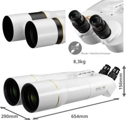 Bresser Explore Scientific BT-120 SF - Grossissement 33x - Groot Champ De Vision - Observation De L'univers, Du Paysage Et De La Nature 7 Bresser Explore Scientific BT-120 SF - Grossissement 33x - Groot Champ De Vision - Observation De L'univers, Du Paysage Et De La Nature -Magasin D'Équipement De Plein Air 1200x1145 1