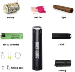 Récipient EDC De Bouteille De Joint De Capsule étanche Longue Pour Le Kit D'outils D'urgence De Randonnée De Camping - Tube étanche - Factures / Piles / Allumettes / Etc. 9 Récipient EDC De Bouteille De Joint De Capsule étanche Longue Pour Le Kit D'outils D'urgence De Randonnée De Camping - Tube étanche - Factures / Piles / Allumettes / Etc. -Magasin D'Équipement De Plein Air 1200x1146