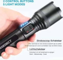 Lampe De Poche LED Rechargeable - 3000 Lumen - Dont 21700 Et Câble De Piles - Rechargeable Par USB - étanche - Pour Camping, Pêche, Urgence 12 Lampe De Poche LED Rechargeable - 3000 Lumen - Dont 21700 Et Câble De Piles - Rechargeable Par USB - étanche - Pour Camping, Pêche, Urgence -Magasin D'Équipement De Plein Air 1200x1148 5