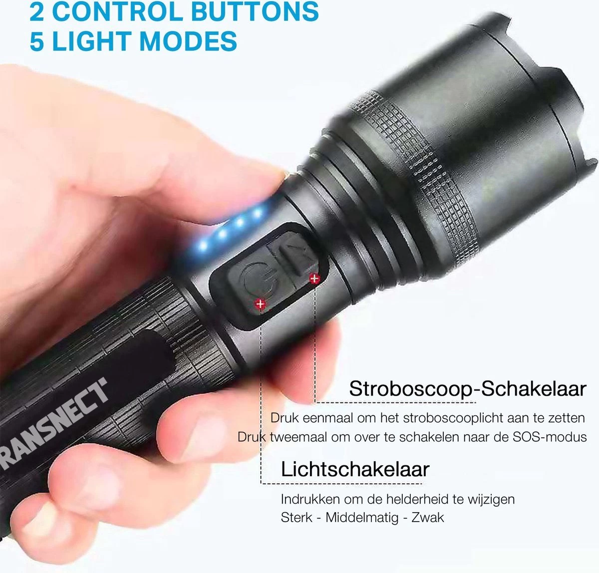 Lampe De Poche LED Rechargeable - 3000 Lumen - Dont 21700 Et Câble De Piles - Rechargeable Par USB - étanche - Pour Camping, Pêche, Urgence 6 Lampe De Poche LED Rechargeable - 3000 Lumen - Dont 21700 Et Câble De Piles - Rechargeable Par USB - étanche - Pour Camping, Pêche, Urgence – Image 4