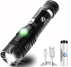 Lampe De Poche LED Rechargeable Par Bolture - Lampe De Poche Rechargeable Par USB - Lampe De Éclairage De Secours Militaire - Étanche - Batterie Incluse - 1600 Lumens -Magasin D'Équipement De Plein Air 1200x1148 6