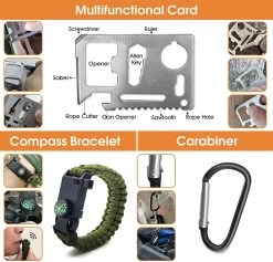 Kit De Survie 13 En 1, Kit De Survie D'urgence Professionnel Avec Couteau De Poche, Lampe De Poche, équipement De Survie Pour Camping En Plein Air, Aventure, Randonnée, Chasse, Pêche, Hommes, Papas 9 Kit De Survie 13 En 1, Kit De Survie D'urgence Professionnel Avec Couteau De Poche, Lampe De Poche, équipement De Survie Pour Camping En Plein Air, Aventure, Randonnée, Chasse, Pêche, Hommes, Papas -Magasin D'Équipement De Plein Air 1200x1149