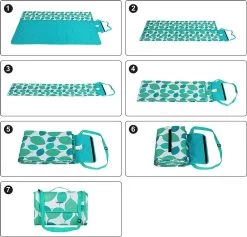 SONGMICS Couverture De Pique-nique D'extérieur Lavable, Se Replie Dans Un Sac Avec Bandoulière, Couverture De Camping Légère, Idéale Pour Les Voyages, Isolation Thermique, 195 X 150 Cm GCM80JW 12 SONGMICS Couverture De Pique-nique D'extérieur Lavable, Se Replie Dans Un Sac Avec Bandoulière, Couverture De Camping Légère, Idéale Pour Les Voyages, Isolation Thermique, 195 X 150 Cm GCM80JW -Magasin D'Équipement De Plein Air 1200x1150 6