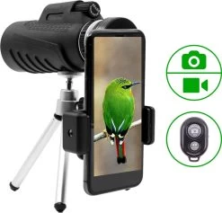 Jumelles Monoculaires Avec Télécommande - Télescope - Monoculaires - Longue-vue - Y Compris Trépied Et Manuel électronique