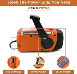 LAMPE DE POCHE, AM/ FM, Radio D'urgence Avec Manivelle, Banque Power Rechargeable 2000 MAh, Chargeur De Téléphone Portable USB, Alarme SOS 16 LAMPE DE POCHE, AM/ FM, Radio D'urgence Avec Manivelle, Banque Power Rechargeable 2000 MAh, Chargeur De Téléphone Portable USB, Alarme SOS -Magasin D'Équipement De Plein Air 1200x1155 17