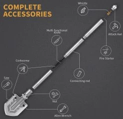 YOUNGDO Pelle Pliante, 16 Fonctions, 76 Cm, Pelle, Survie Avec 3 Tubes En Aluminium Antidérapants Réglables, Pelle Pliable Pour Le Camping, La Randonnée En Outdoor , La Chasse, L'expédition, Le Jardin 12 YOUNGDO Pelle Pliante, 16 Fonctions, 76 Cm, Pelle, Survie Avec 3 Tubes En Aluminium Antidérapants Réglables, Pelle Pliable Pour Le Camping, La Randonnée En Outdoor , La Chasse, L'expédition, Le Jardin -Magasin D'Équipement De Plein Air 1200x1155 6