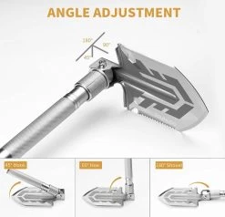 YOUNGDO Pelle Pliante, 16 Fonctions, 76 Cm, Pelle, Survie Avec 3 Tubes En Aluminium Antidérapants Réglables, Pelle Pliable Pour Le Camping, La Randonnée En Outdoor , La Chasse, L'expédition, Le Jardin 14 YOUNGDO Pelle Pliante, 16 Fonctions, 76 Cm, Pelle, Survie Avec 3 Tubes En Aluminium Antidérapants Réglables, Pelle Pliable Pour Le Camping, La Randonnée En Outdoor , La Chasse, L'expédition, Le Jardin -Magasin D'Équipement De Plein Air 1200x1155 8