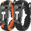 Bracelet De Survie En Cordon De Parachute (paire) - Allume-feu En Silex Et Acier, Sifflet, Boussole, Taille De Bande Réglable Pour Le Camping, La Survie, L'équipement D'urgence 1 Bracelet De Survie En Cordon De Parachute (paire) - Allume-feu En Silex Et Acier, Sifflet, Boussole, Taille De Bande Réglable Pour Le Camping, La Survie, L'équipement D'urgence -Magasin D'Équipement De Plein Air 1200x1156 5