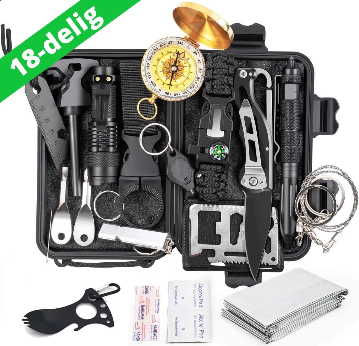 Kit De Survie Ultime Multitool 16 En 1 | Camping En Plein Air Backpacking Kit De Survie D'urgence XXL étanche| Boîte Multifonction SOS EDC - Bamled 3 Kit De Survie Ultime Multitool 16 En 1 | Camping En Plein Air Backpacking Kit De Survie D'urgence XXL étanche| Boîte Multifonction SOS EDC - Bamled
