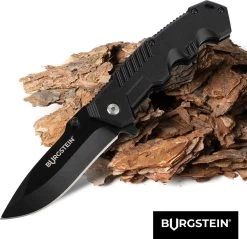Couteau De Poche Burgstein® Plein Air "Black Combat" - Lame Extra Tranchante En Acier Inoxydable Multi-trempé Titane, Couteau à Une Main, Couteau Pliant. 14 Couteau De Poche Burgstein® Plein Air "Black Combat" - Lame Extra Tranchante En Acier Inoxydable Multi-trempé Titane, Couteau à Une Main, Couteau Pliant. -Magasin D'Équipement De Plein Air 1200x1159 9