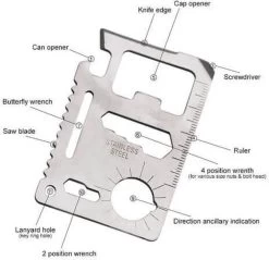 Équipement De Survie De Carte De Crédit - Carte Multitool - Outil De Couteau De Poche - Carte Plein Air - Kit Ouvre-bouteille - Acier Inoxydable - 11 En 1 ! -Magasin D'Équipement De Plein Air 1200x1160 16