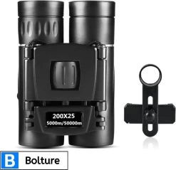 Jumelles Bolture Avec Vision Nocturne - Vision Nocturne - Jumelles Pour Adultes - Jumelles De Vision Nocturne - Support De Téléphone