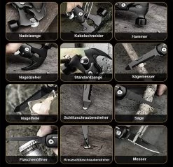 HIYOUNG Cadeaux Pour Hommes, Marteau à Outils Multifonctions, Marteau Artisanal 12 En 1, Cadeau De Fête Des Pères, Camping Multi-outils, Avec Couteau, Scie, Adapté Au Camping, Réparations/randonnée 15 HIYOUNG Cadeaux Pour Hommes, Marteau à Outils Multifonctions, Marteau Artisanal 12 En 1, Cadeau De Fête Des Pères, Camping Multi-outils, Avec Couteau, Scie, Adapté Au Camping, Réparations/randonnée -Magasin D'Équipement De Plein Air 1200x1160 7