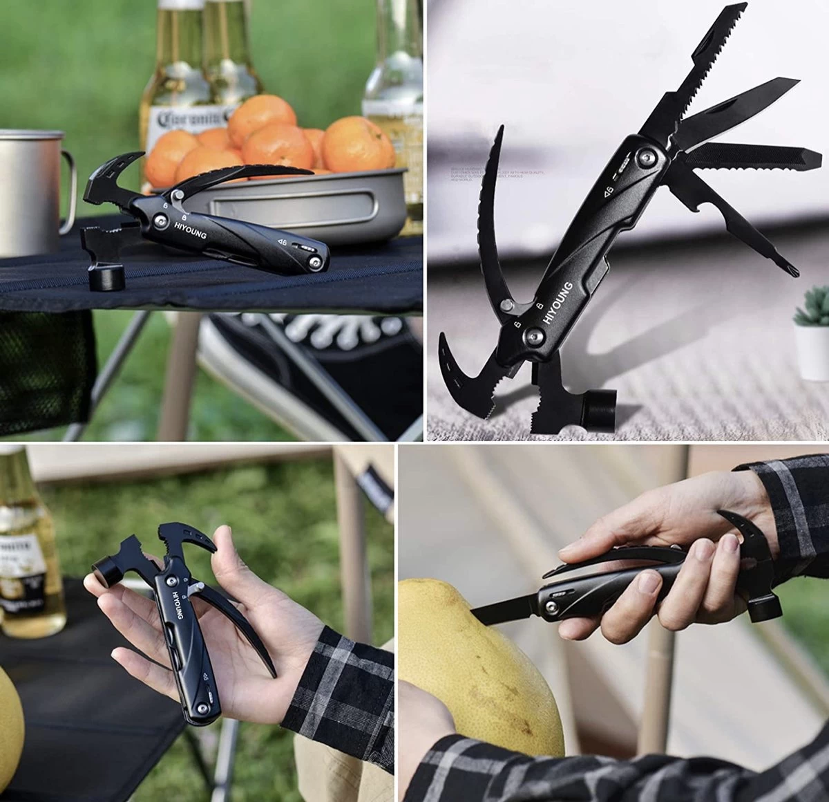 HIYOUNG Cadeaux Pour Hommes, Marteau à Outils Multifonctions, Marteau Artisanal 12 En 1, Cadeau De Fête Des Pères, Camping Multi-outils, Avec Couteau, Scie, Adapté Au Camping, Réparations/randonnée 10 HIYOUNG Cadeaux Pour Hommes, Marteau à Outils Multifonctions, Marteau Artisanal 12 En 1, Cadeau De Fête Des Pères, Camping Multi-outils, Avec Couteau, Scie, Adapté Au Camping, Réparations/randonnée – Image 8