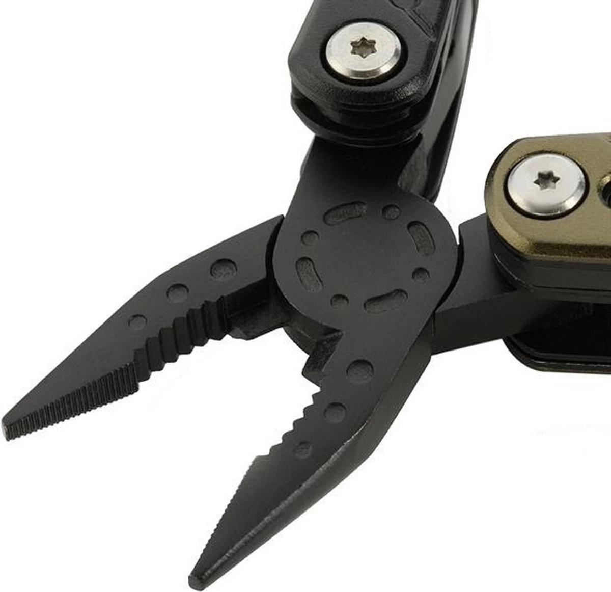 RAMBUX® M-Tac - Multitool - Vert Armée - Tactique - Couteau De Poche & Cutter & Ouvre-bouteille - Tournevis & Dénudeur & Scie à Main - Matériau Robuste - Acier Inoxydable 420 - Ergonomique 18 RAMBUX® M-Tac - Multitool - Vert Armée - Tactique - Couteau De Poche & Cutter & Ouvre-bouteille - Tournevis & Dénudeur & Scie à Main - Matériau Robuste - Acier Inoxydable 420 - Ergonomique – Image 16