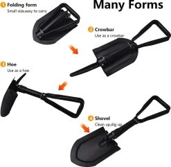 Pelle Pliante, Pelle à Neige Polyvalente, Avec Crochet, Avec Sac De Transport Et Pelle à Neige, Pour Outdoor, Le Camping, La Chasse, L'expédition, Le Jardin -Magasin D'Équipement De Plein Air 1200x1169 2