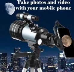 DrPhone SUPERNOVAX2 Junior Astronomical HD Télescope Portable - 300X70mm - Grossissement 150x - Monoculaire Avec Trépied Et Support De Téléphone - Convient Aux Débutants En Astronomie / Enfants Et Adultes - Cyan -Magasin D'Équipement De Plein Air 1200x1173 3