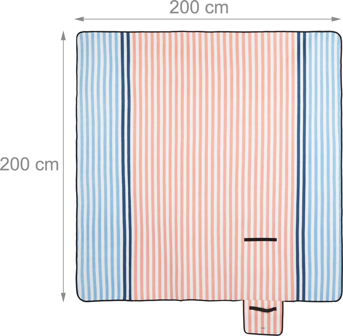 Couverture Pique-nique Relaxdays 200x200 - Couverture Extérieure - Couverture Polaire - Couverture Pique-nique - Imperméable 7 Couverture Pique-nique Relaxdays 200x200 - Couverture Extérieure - Couverture Polaire - Couverture Pique-nique - Imperméable – Image 5