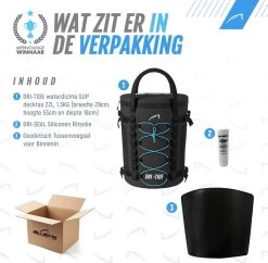 Sac De SUP étanche Bluefin Dri-Tide | Fermeture éclair étanche | Sac SUP Avec Dri-Seal | Facile à Emporter | Sangles De Transport -Magasin D'Équipement De Plein Air 1200x1177