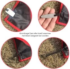 Couverture De Pique-nique Pliable IBright - Serviette De Plage - 150x180cm - Rouge / Zwart - Imperméable - Y Compris 4x Clou De Sol Intégré -Magasin D'Équipement De Plein Air 1200x1178 9