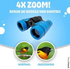 Donkersstuff - Jumelles Pour Enfants - Jumelles Compactes - Etanches - Avec Tour De Cou - Pour Observer Les Oiseaux, Jouer Dehors, Théâtre - Blauw -Magasin D'Équipement De Plein Air 1200x1179 1