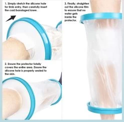 Housse En Plâtre Imperméable (main) - Silicone Transparent De Haute Qualité - Réutilisable, Flexible Et Confortable - Idéal Pour Une Utilisation Dans Le Bain Ou La Douche. -Magasin D'Équipement De Plein Air 1200x1180