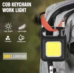 LifeLoom - Lampe De Poche LED COB Multifonctionnelle Lumineuse Compacte En Métal Avec étui Gratuit - Porte-clés - Ouvre-bouteille - Lampe De Poche -Magasin D'Équipement De Plein Air 1200x1182 2