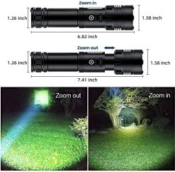 Lampe De Poche Zacro - Led Rechargeable - Lampe De Poche Militaire - 100 000 Lumens - Avec 7 Modes - Lumière Latérale COB - Étanche - Pour Urgence, Camping, Maison -Magasin D'Équipement De Plein Air 1200x1183 3