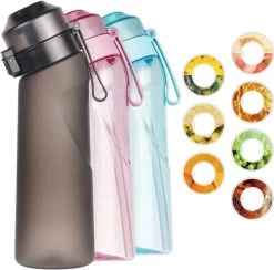 Bouteille D'eau Parfumée GENNIO Bouteille D'eau | Rose | Comprend 2 Dosettes De Parfum De Saveur | 650 Ml | Gourde Bouteille D'eau | Kit De Démarrage | Sans BPA
