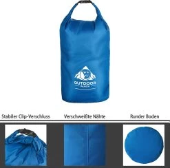 Sac étanche Panda Plein Air | Sac étanche Ultraléger | Sacs Secs Pour Kayak, Canoë, Bateau, Plage, Pêche, Rafting, Surf, Vélo, Randonnée, Outdoor, Camping -Magasin D'Équipement De Plein Air 1200x1187