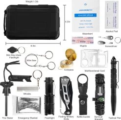 Kit De Survie 18 Pièces - Set Plein Air Compact Complet - Outils Plein Air - Outils De Survie - Outils De Camping - Kit De Camping 15 Kit De Survie 18 Pièces - Set Plein Air Compact Complet - Outils Plein Air - Outils De Survie - Outils De Camping - Kit De Camping -Magasin D'Équipement De Plein Air 1200x1191 5