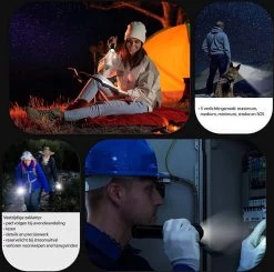 Lampe De Poche Militaire LED USB Rechargeable - 3000 Lumen - Batterie 3000 MAh - Zoom Réglable - 5 Modes D'éclairage - IP65 Résistant Aux éclaboussures - Zwart -Magasin D'Équipement De Plein Air 1200x1191 8