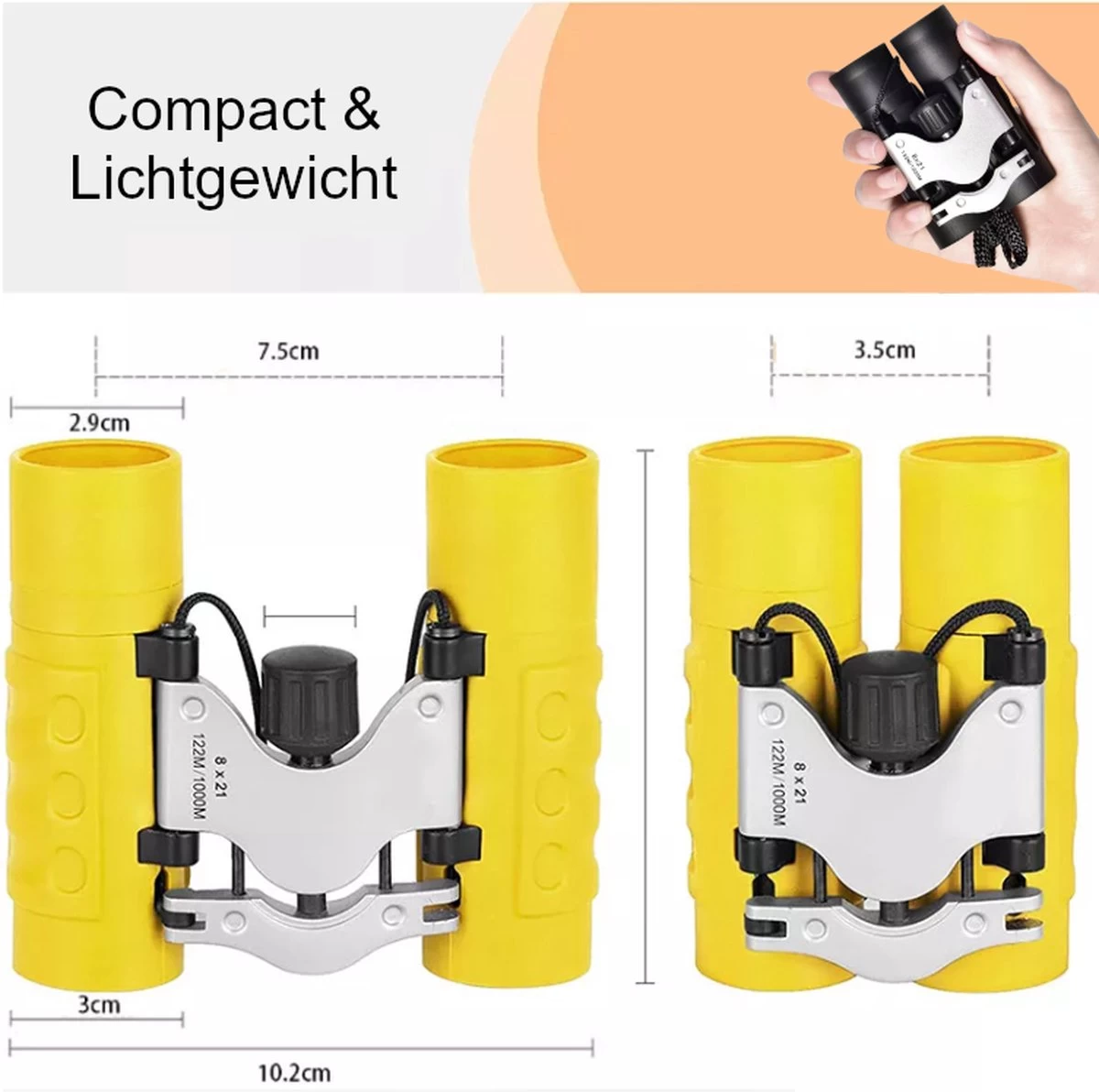 Jumelles Hikr® Enfants - Jumelles Pour Enfants - BaK-4 8x21 - Compactes Et Légères - Jumelles Jouets Et Juniors - Observation Des Oiseaux - Jumelles Kinder 6 Jumelles Hikr® Enfants - Jumelles Pour Enfants - BaK-4 8x21 - Compactes Et Légères - Jumelles Jouets Et Juniors - Observation Des Oiseaux - Jumelles Kinder – Image 4