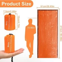 BOTC Sac De Couchage D'urgence - Sac De Couchage D'urgence - Sac De Couchage De Survie - 2 Pièces - Sac De Couchage D'urgence - Sac De Couchage Plein Air - Sac à Dos -Magasin D'Équipement De Plein Air 1200x1197 11