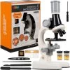 Microscope Pour Enfants - Microscope Scientifique Junior - Éducatif - Jusqu'à X1200 - Siècle Des Lumières LED - Jouets éducatifs Pour Kinder