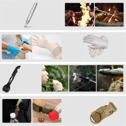 Rampenrugzak - Kit D'urgence - Kit De Survie 36 En 1 - Kit De Survie - Kit De Survie - Sac à Dos D'urgence En Cas De Catastrophe - Set D'urgence De Guerre - Kit De Premiers Secours - Comprend Un Manuel De Survie - Camouflage -Magasin D'Équipement De Plein Air 1200x1198 16